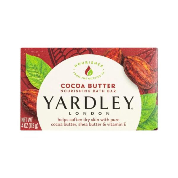 Yardley London Nourishing Bath Soap Bar Cocoa Butter